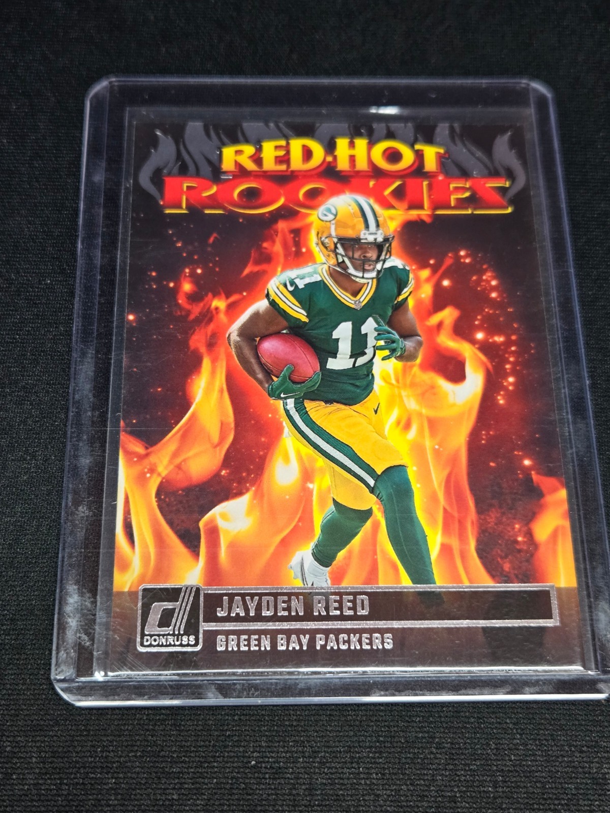 2023 Panini Donruss Football Red Hot Rookies Jayden Reed RC