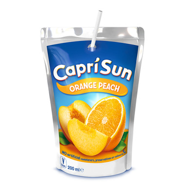 4000177037379 Capri Sun Orange Peach Niegazowany napój owocowy 200 ml ZESTAWY