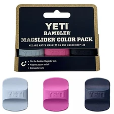 YETI Rambler MagSlider 3 Pack Wildflower Fuchsia Black Gray Pink