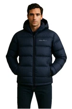 Eddie Bauer NWT 650 Down Wide Channel Down Jacket in Navy Blue Men’s L