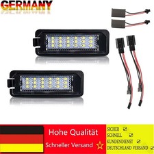 NEU 2x Led Kennzeichenbeleuchtung für VW Polo 9N 9N3 2001-2009 *5050 DE