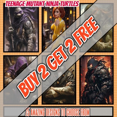 Teenage Mutant Ninja, April O'neil, Shredder, Poster Drucke Wandbilder Wohndeko