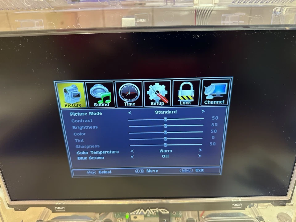 AMPD 13” LED FHD Clear Prison TV SLTV 1320AP 3TH HDMI Retro Gaming Monitor - Image 3 of 4