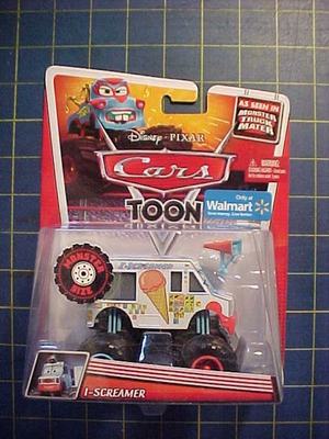DISNEY PIXAR CARS TOON I-SCREAMER DELUXE! MONSTER TRUCK MATER! NIP