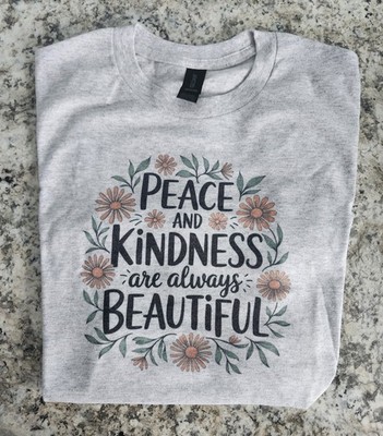 Kindness t shirt Permanent ink Kindness t shirt. Peace t shirt Beautiful t shirt