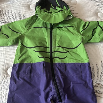 The Hulk Rain Suit Cuddle Club Size 2T New Without Tags Marvel 
