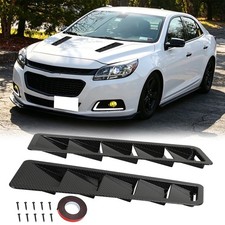 For Chevrolet Malibu 2x Carbon Car Hood Vent Scoop Louver Cover Air Flow Intake For Chevrolet Malibu 2x Carbon Car Hood Vent Scoop Louver Cover Air Flow Intake