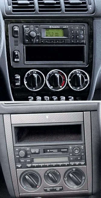 FP-17-00 Car Stereo Double Din Facia Fascia Trim Panel For VW Golf MK4 1997-2004 - Image 2 of 2