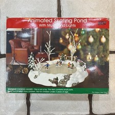Vintage Animated Skating Pond Lights & Music ...