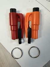 2 Packs Emergency Car Window Breaker Seatbelt Cutter Keychain Safety Escape Tool