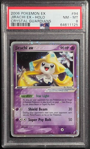 Jirachi ex graded PSA 8 for sale on eBay