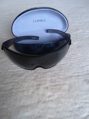 La Perla Sonnenbrille Umschließend Schwarz Damen Herren SPE697 Col. 531,   61,95