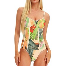 Womens One Piece Swimsuit with Cover Up Sarong Wrap Floral Bathing Suits