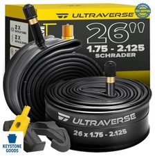 26 Inch Bike Inner Tubes 26x1.75 26x1.95 26x2.125 Schrader Valve Butyl Rubber