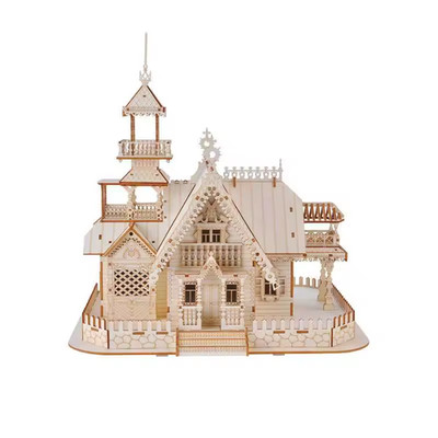 3D Holzschloss Modellbausatz für Erwachsene - UK historisches Puzzle zum Selbermachen Geburtstagsgeschenk