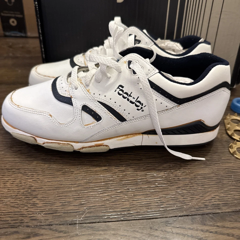 Туфли для гольфа винтажные мужские FootJoy Soft-Joys II размер 8 M #53405 Великобритания 7 М 40 1/2 евро - Изображение 2 из 4