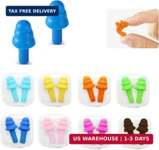 Silicone Earplugs for Swimming, Sleeping, Snoring, Work, Concerts - Noise Cancel