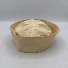 Vintage US Navy White Seafarer Naval Uniform Cotton Twill Sailor Cap Hat