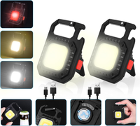 Mini LED Arbeitsleuchte Mit Magnetfuß 800 Lumen, Wiederaufladbar, 4 Lichtmodi