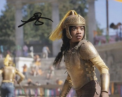 LEAH SAVA JEFFRIES signed Autogramm 20x25cm PERCY JACKSON in Person autograph