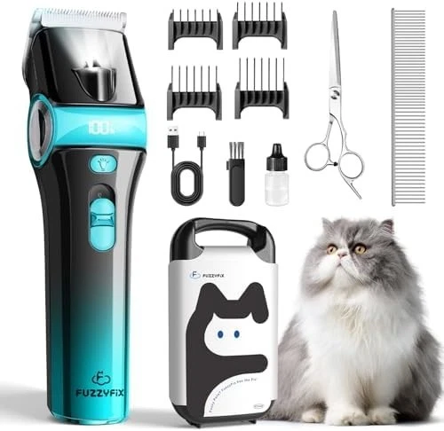 Maquina Para Cortar Pelo Perro Mascota Afeitar Corte De Cabello Pet Clipper Set