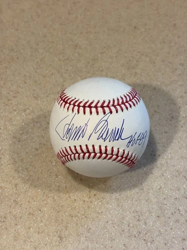 Johnny Bench signed OML baseball w/ HOF 89 ** Beckett **