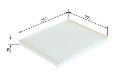 Air Filter Bosch Alfa Romeo Mito (955_) 0.9 TwinAir (955.AXW1B) 1 987 432 188