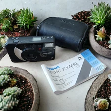 Olympus NEWPIC Zoom 60 Film Camera  30-60mm with case and manual