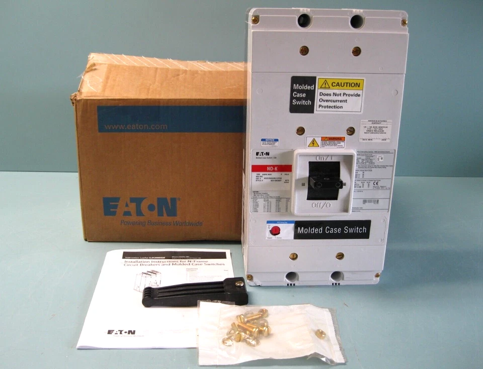 Disyuntor Eaton ND-K 1200 Amp Estuche Moldeado 3 Polos ND312WKA06U18Y04 NUEVO P23