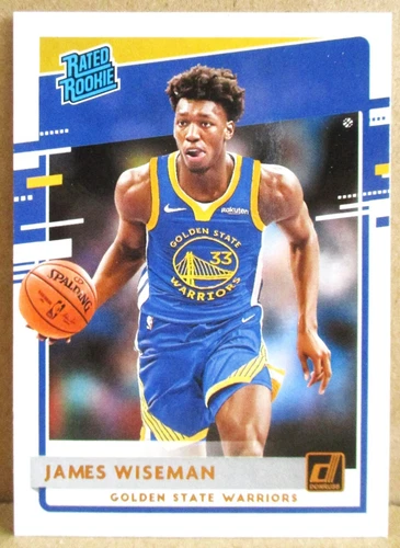James Wiseman 2020-21 Panini Donruss Rated Rookie RC Card 226 Golden St Warriors