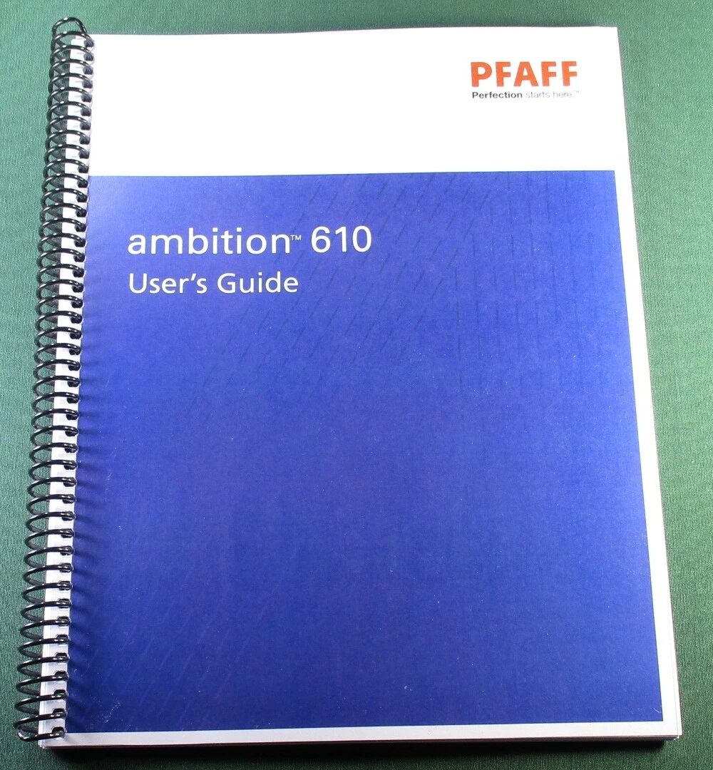 PFAFF Quilt Ambition 630 Manual Manualzz