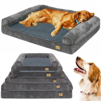 2 in 1 Orthopädisches Hundebett Abnehmbar Waschbar rutschfest Hundematratze M-XL - Bild 1 von 4