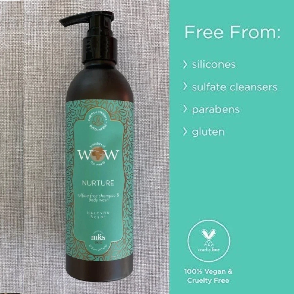 Earthly Body MKS Eco WOW Nurture Sulfate Free Shampoo and Body Wash 10 Oz - Image 4 of 4