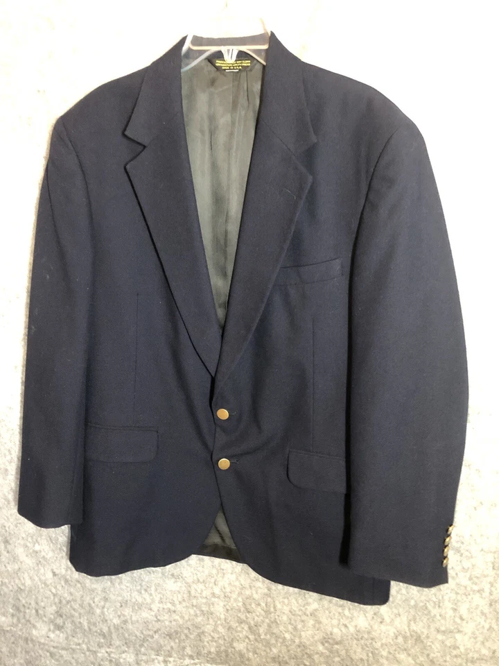 L.L. Bean Blazer мужской 42 синий карьера офис Sport пальто куртка сделано в США - Изображение 2 из 4