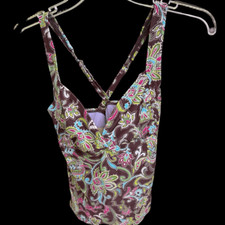 Athletica 34FColorful Paisley Print Swim top