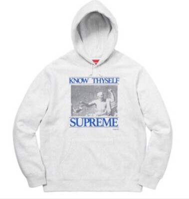 Supreme Know Thyself Hoodie (Grey) | eBay