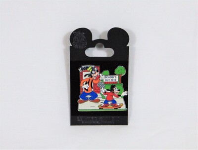 Disney 2010 School's Out Goofy & Skateboarding Max Pin LE 1500 NEW CUTE RARE