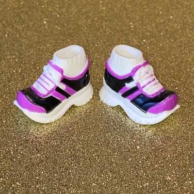 Barbie My Scene White /  Fuchsia / Black Bulky Tennis Shoes Mattel  