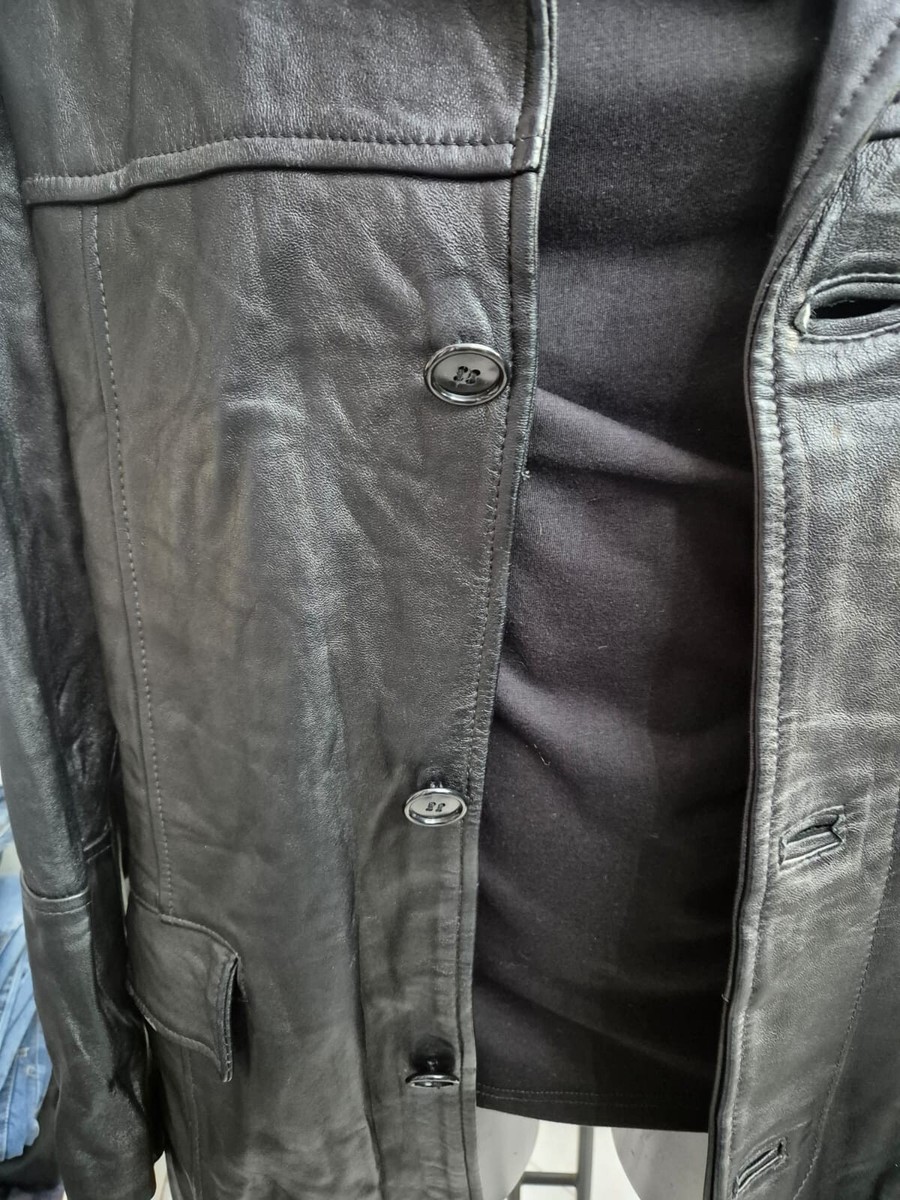 Real Leather Jacket Used Men Size L Black XYR566L | eBay Real Leather Jacket Used Men Size L Black XYR566L | eBay