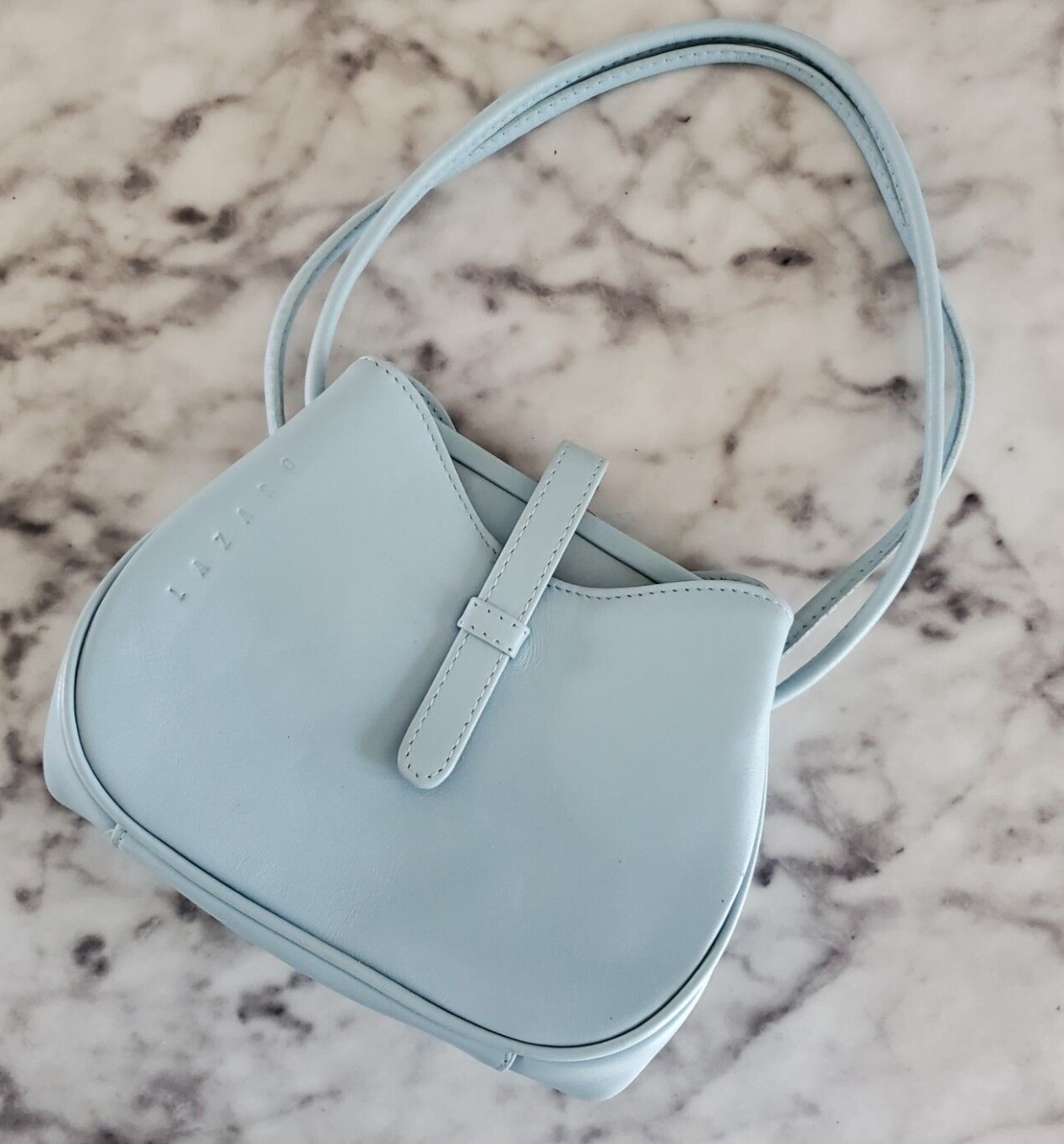 Lazaro Leather Handbag Light Blue Shoulder Purse … Gem