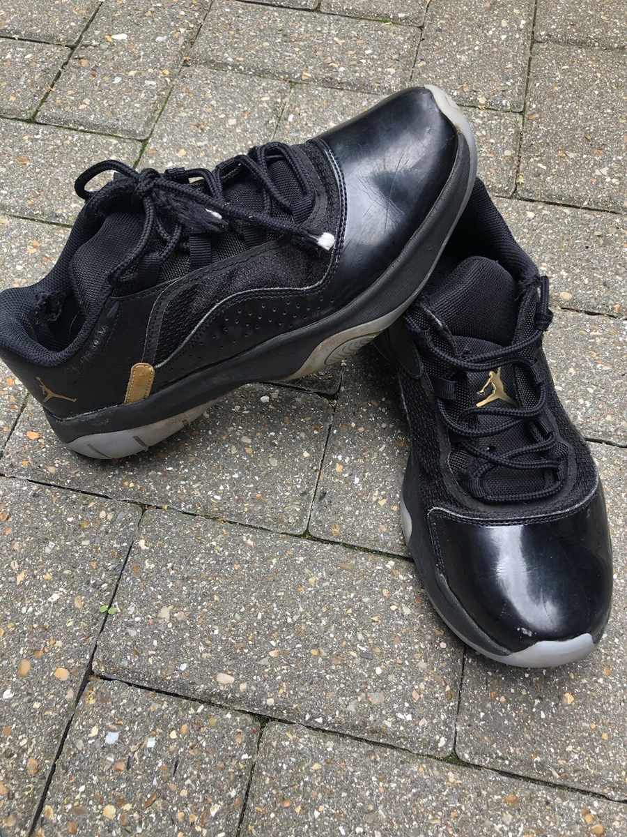 Size UK 7.5 Jordan 11 CMFT Low Black Black And Gold Used eBay