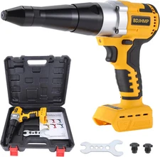 Electric Cordless Rivet Gun 1/8" 5/32" 3/16" Riveter Tool For Dewalt 20V Battery