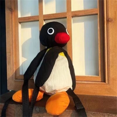 Süße Pingu Pinguin Banpresto Plüsch Rucksack Stofftier Puppe 38Cm Tasche X1C1