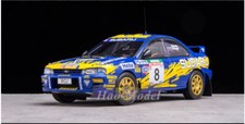 Sunstar 1:18 Subaru Impreza WRC 1997 Racing Alloy Diecast Model Car Gift Blue
