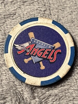 RARE Vintage Angels BASEBALL POKER CHIP LOS ANGELES ANAHEIM some wear