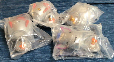 Rocket Toppers Vintage 4er Set 2000 Sonic Drive in Wacky Pack Kinder Mahlzeit ~881A
