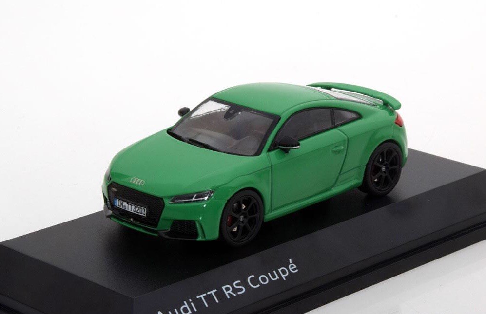 Audi TT Coupé 1/43 スケールモデル AUDI TT RS TTRS 8S 2.5 TFSI QUATTRO 2018 GREEN COUPE 1:43 I-SCALE