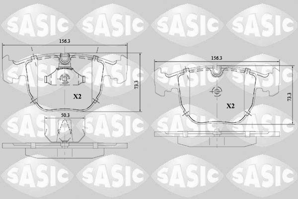 Plaquettes de frein avant BMW 525 D endurance thermique maximale pour disques ventilés