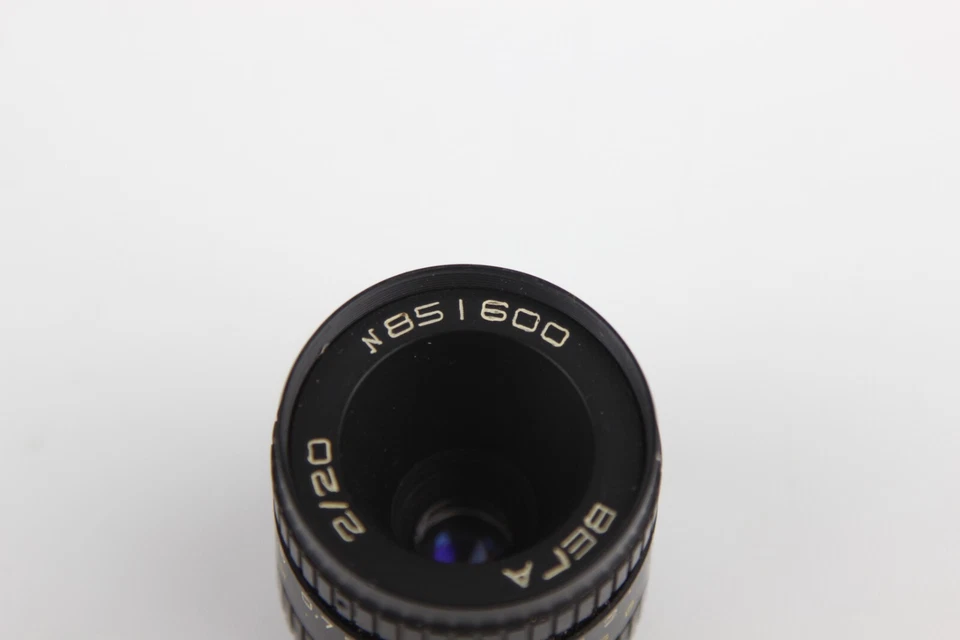 Soviet VEGA-73 lomo 2/20mm USSR Openar Tevidon Movie lens M25 C-mount - Image 4 of 4