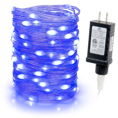 Flexi Ribbon LED String Lights 33ft 100 LEDs 8 Modes w/6H Timer Waterproof